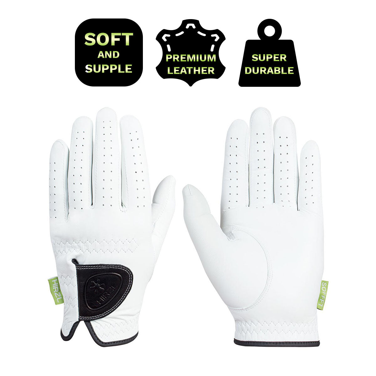 HIRZL SOFFFT Pure - Golf Gloves - WHITE