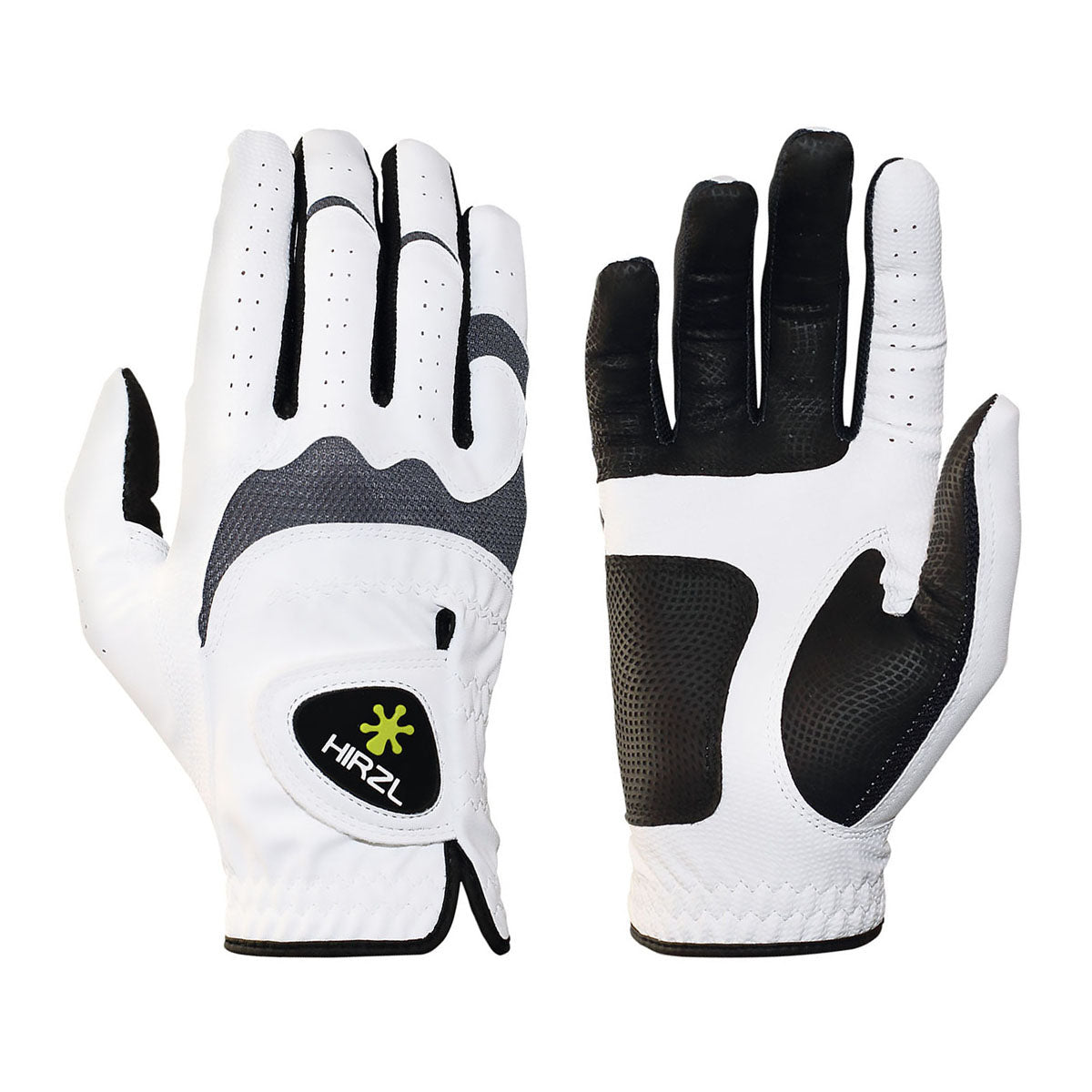 HIRZL Trust Hybrid - Golf Gloves - White / Black