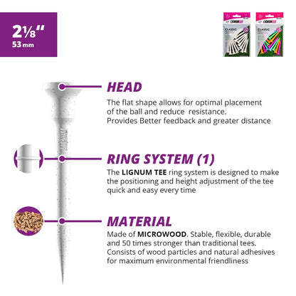 Lignum Classic Golf Tees