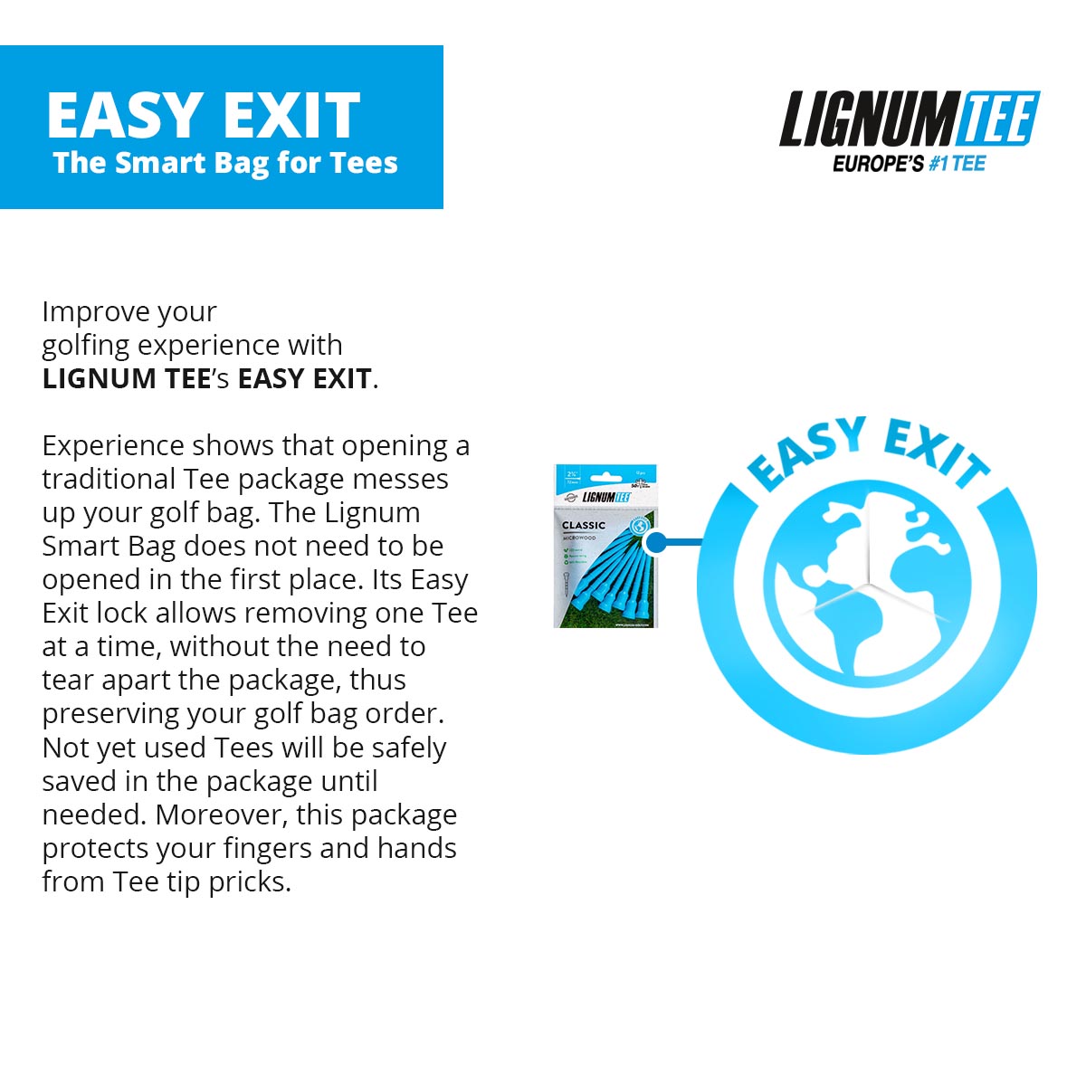 Lignum Classic Golf Tees