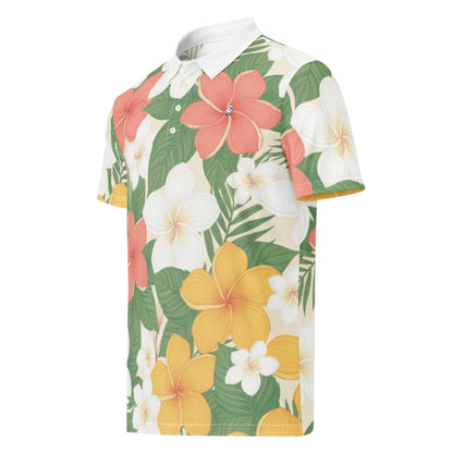 Sunrise: Tri-Color Plumeria | Polo Shirt (slim fit)