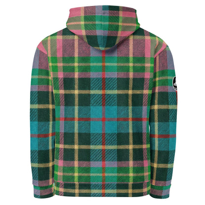Electric Fairway Golf Hoodie - Premium Plaid Pattern