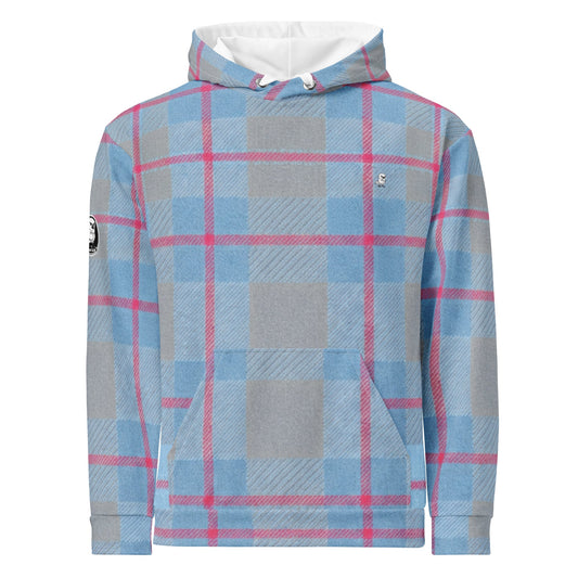 Frosted Golf Hoodie - Premium Plaid Pattern