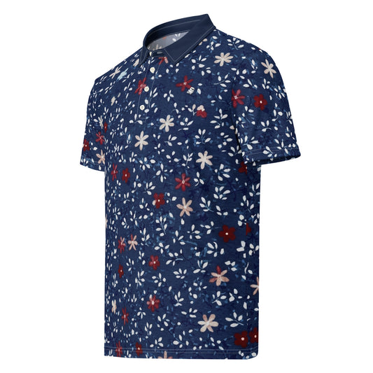 Midnight: Petal Vines | Polo Shirt (slim fit)